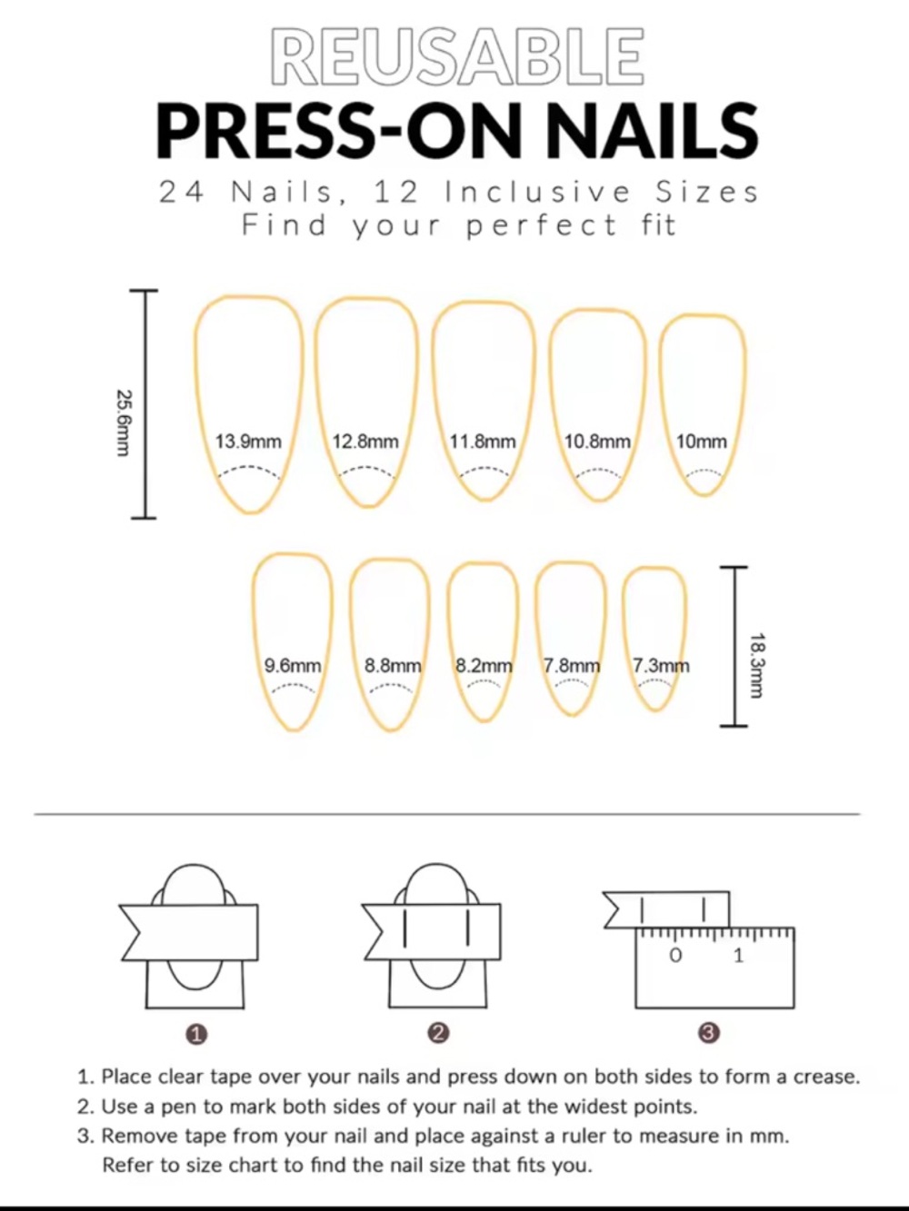 24 pcs nails luxury natural delicate & comfortable - Picture 5 of 5